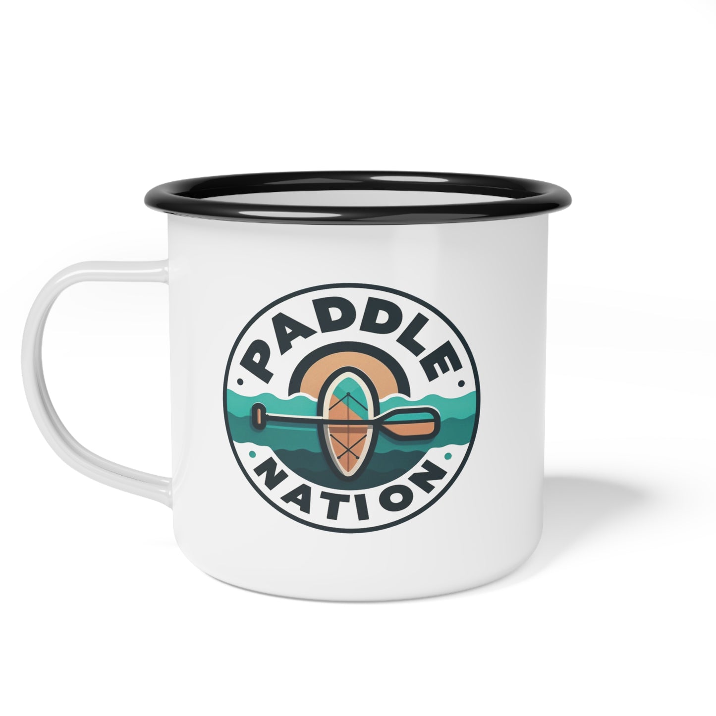The Paddle Board Soul Enamel Cup